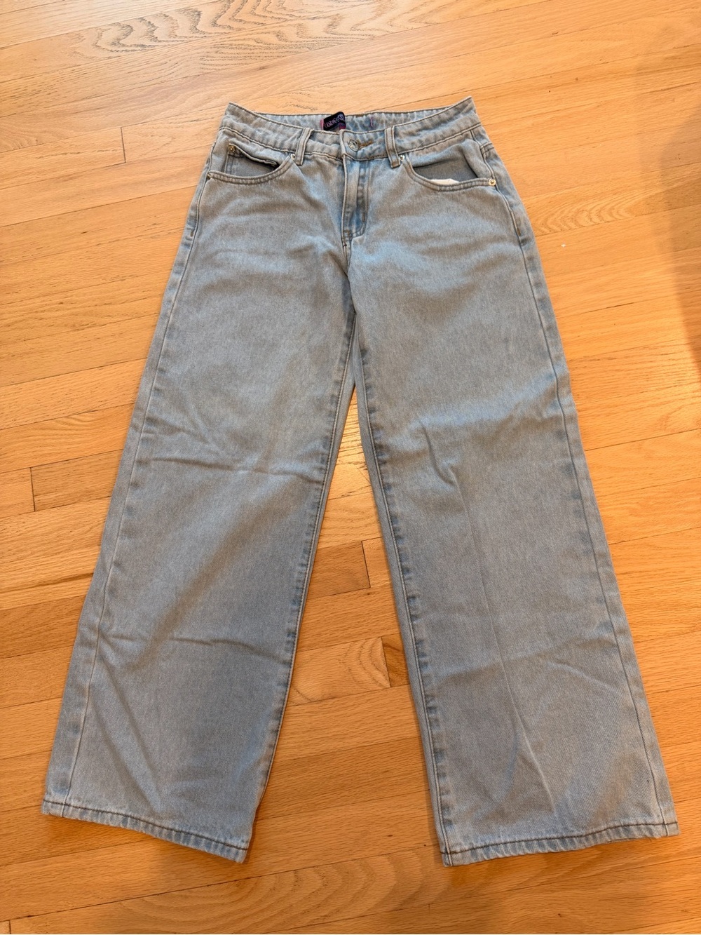 Edikted Light Blue Wide-Leg Jeans